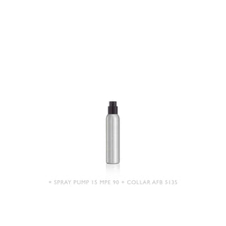 Aluminium Bottle with dimension 22x85mm FEA15 - 25ml - OVAL SHOULDER